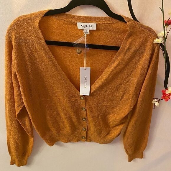 🌸Gilli Button front sweater/ Cardigan. size : Small & medium 💥Multiple - Picture 1 of 7